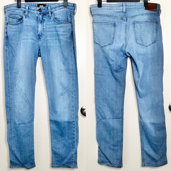 Paige Transcend Lennox Slim Fit Jeans in Liam Light Wash - Picture 2 of 9
